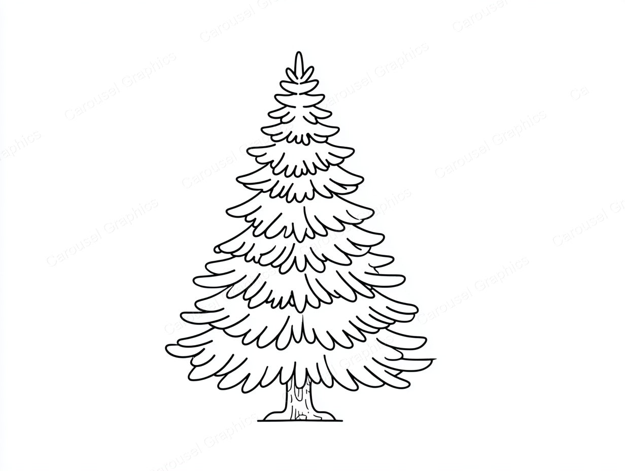 Christmas Tree Vector Graphic preview