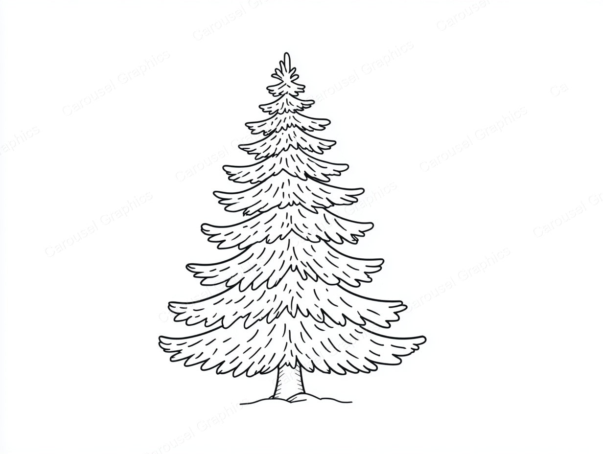 Christmas Tree Vector Graphic preview