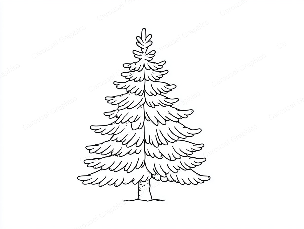 Christmas Tree Vector Graphic preview