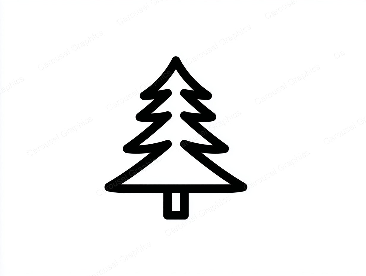 Christmas Tree Vector Graphic preview