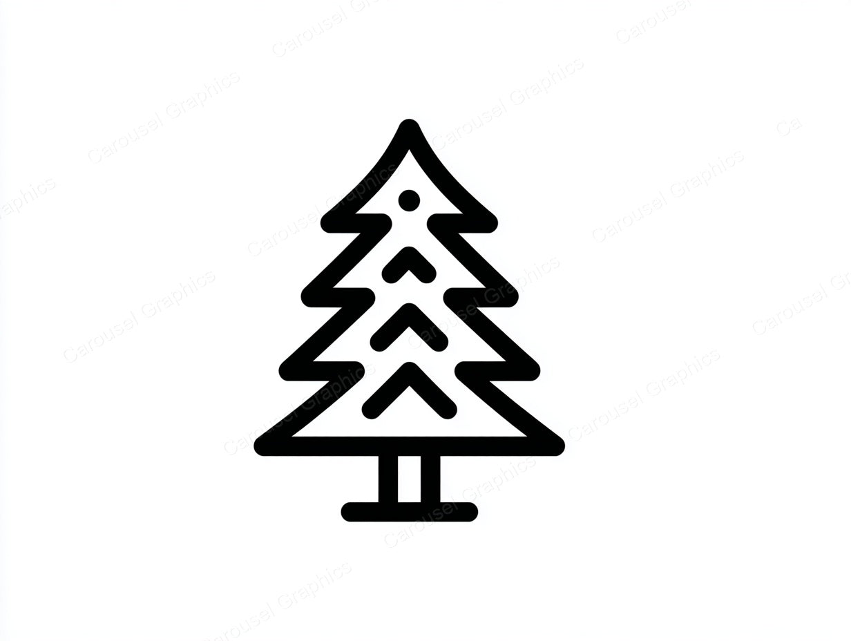 Christmas Tree Vector Graphic preview