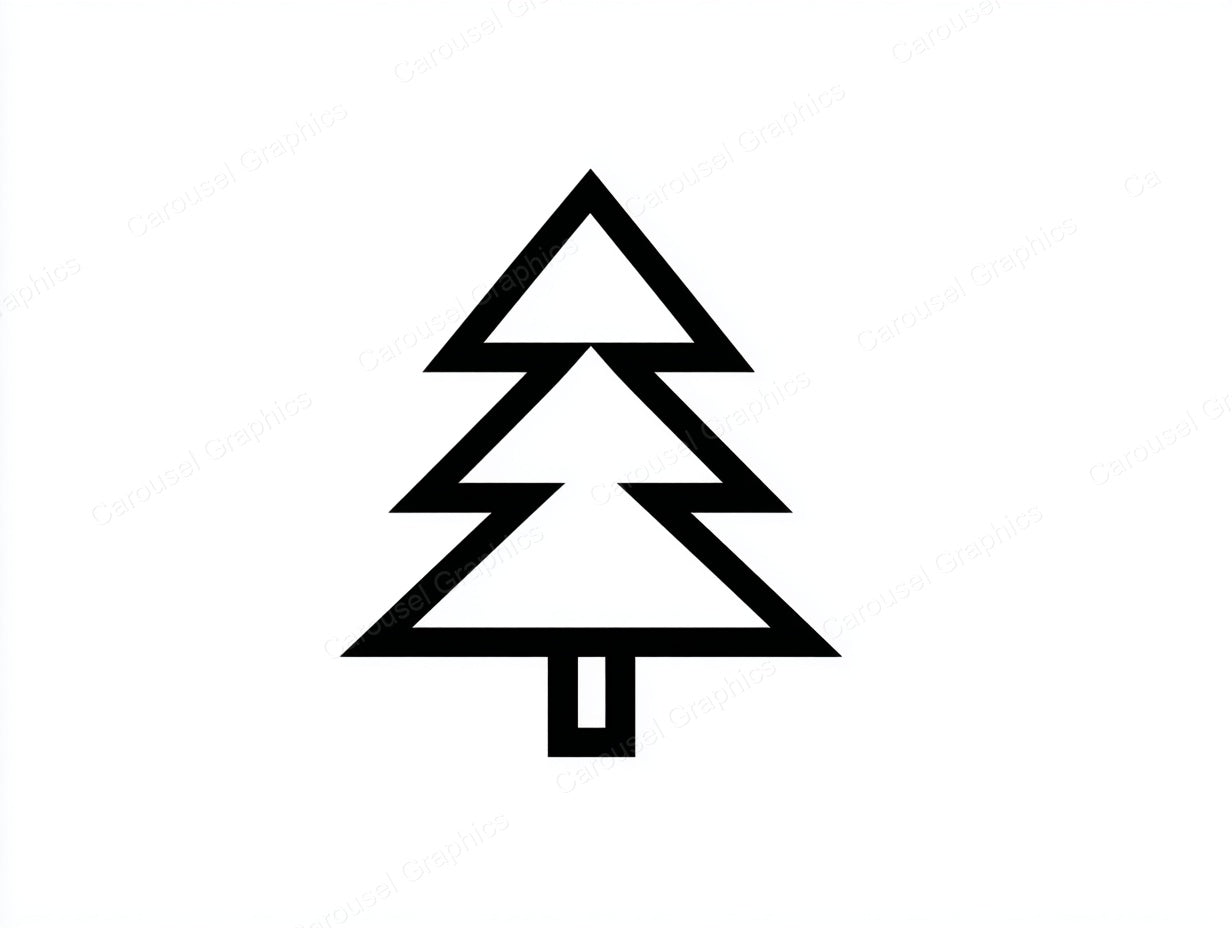 Christmas Tree Vector Graphic preview