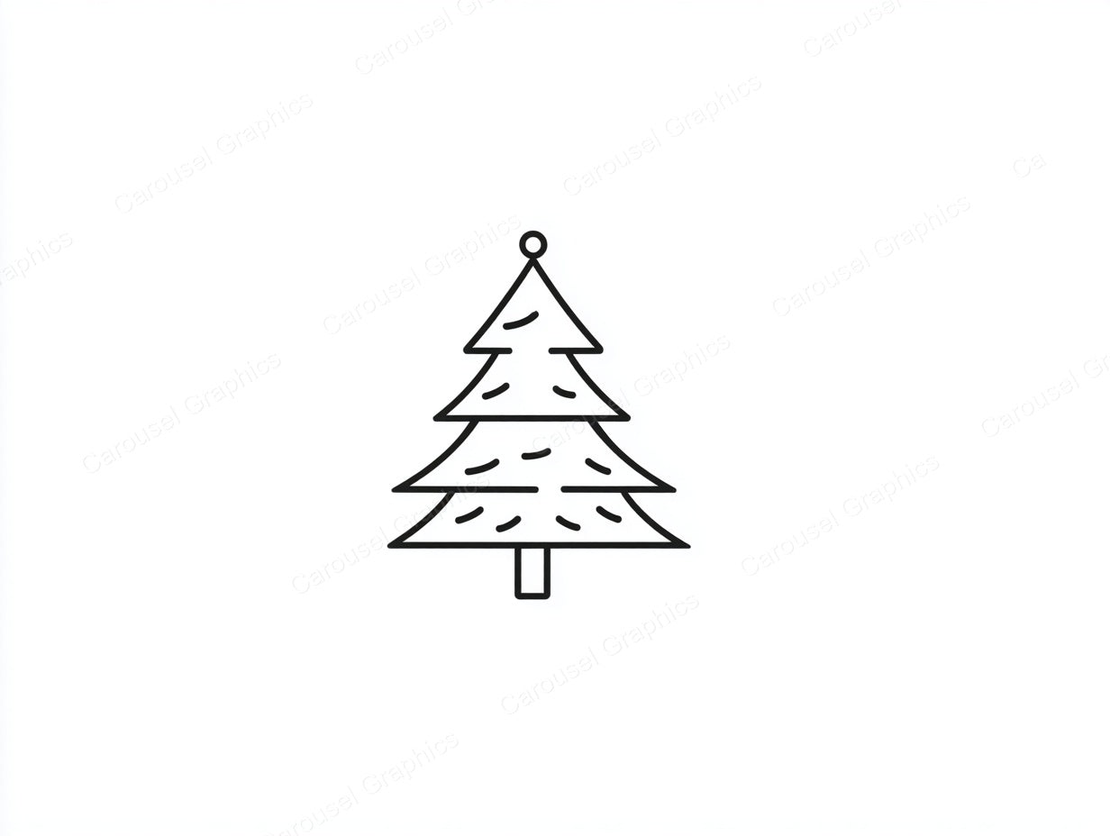Christmas Tree Vector Graphic preview