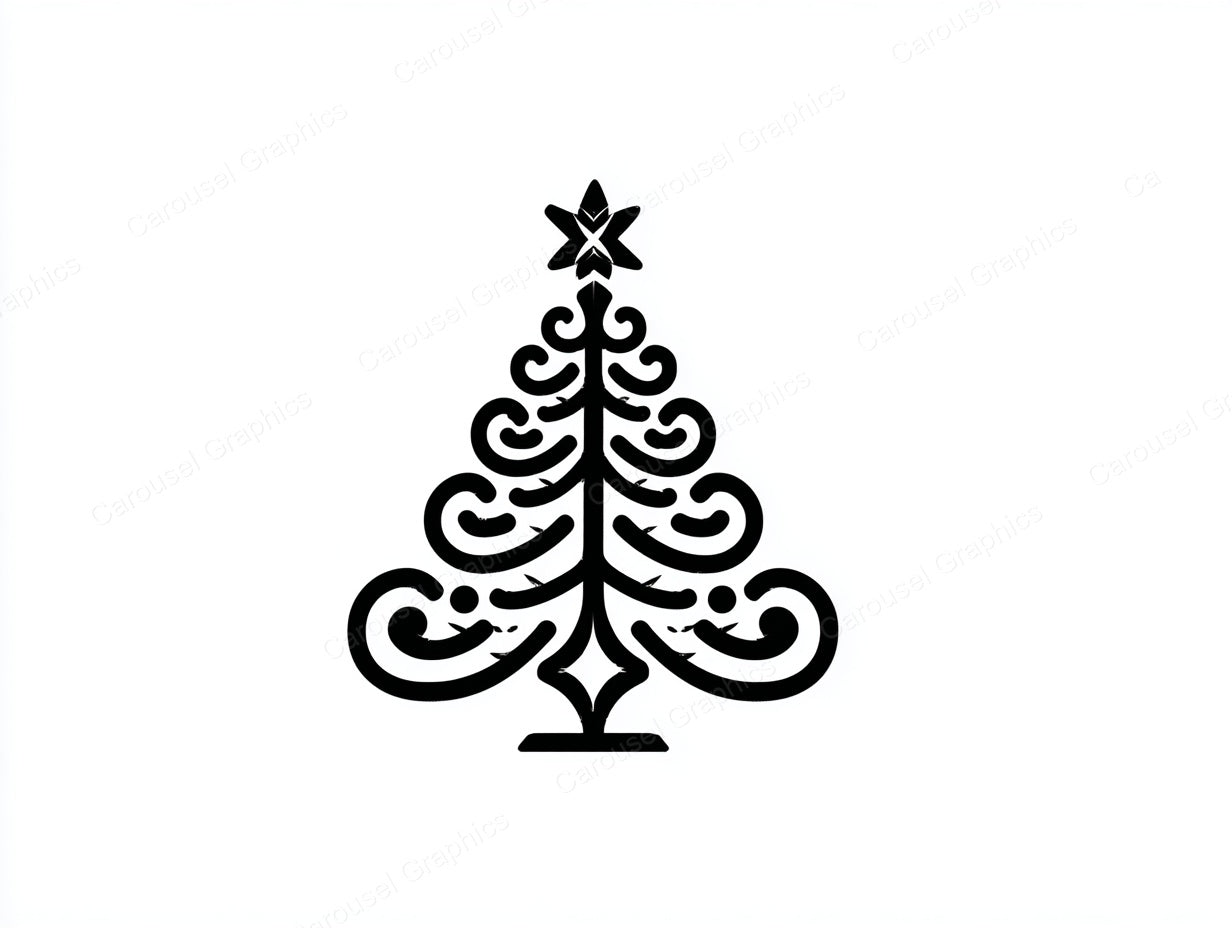 Christmas Tree Vector Graphic preview