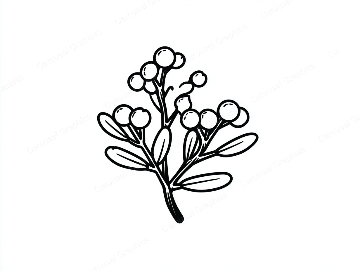 Mistletoe Vector Graphic preview