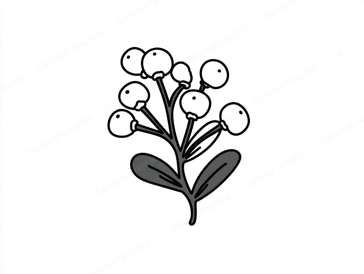 Mistletoe Vector Graphic preview