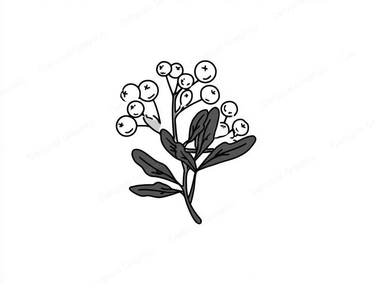Mistletoe Vector Graphic preview