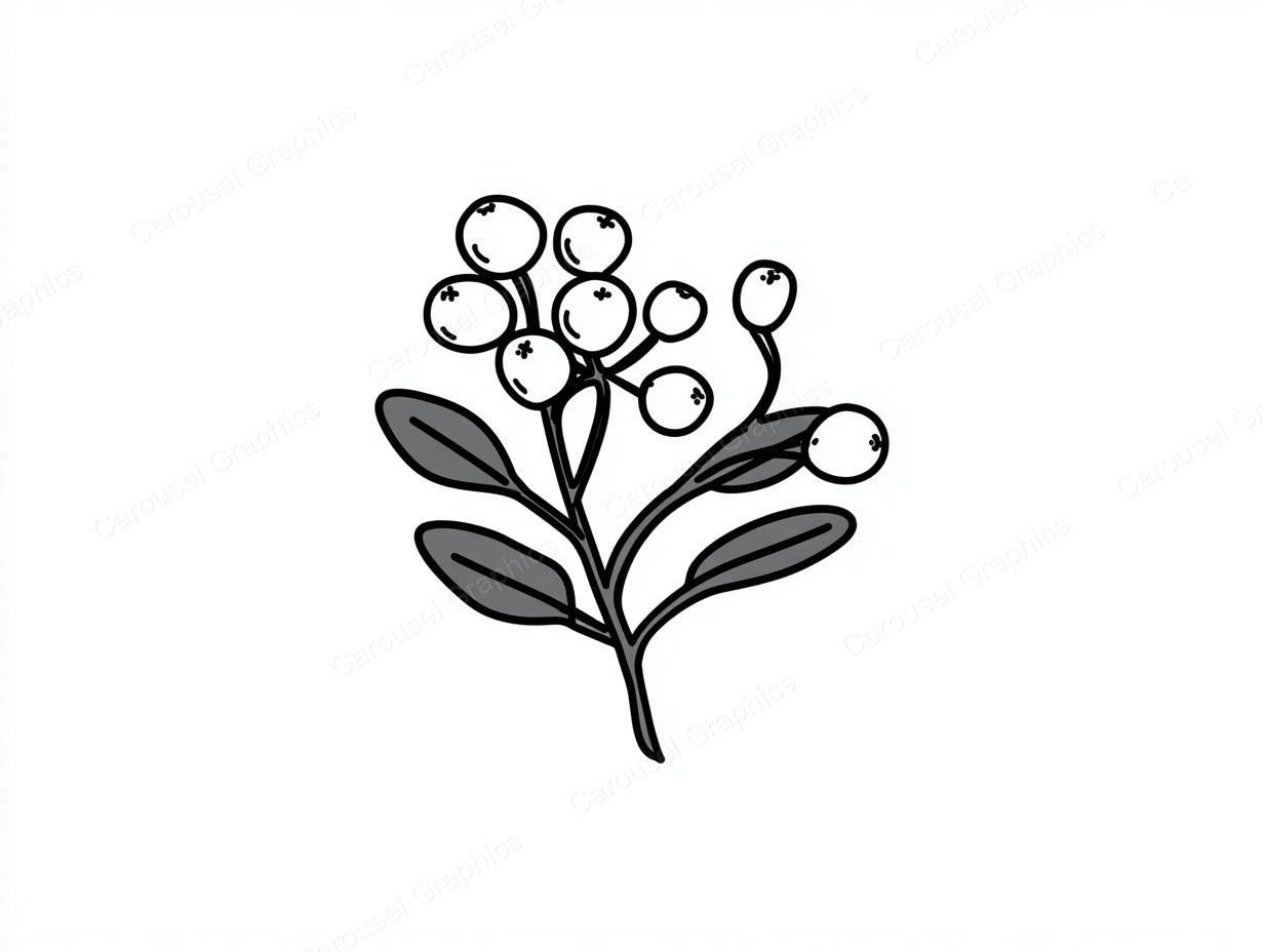 Mistletoe Vector Graphic preview