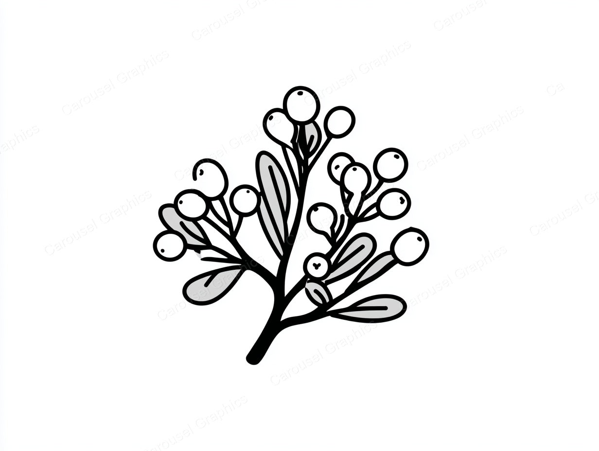 Mistletoe Vector Graphic preview