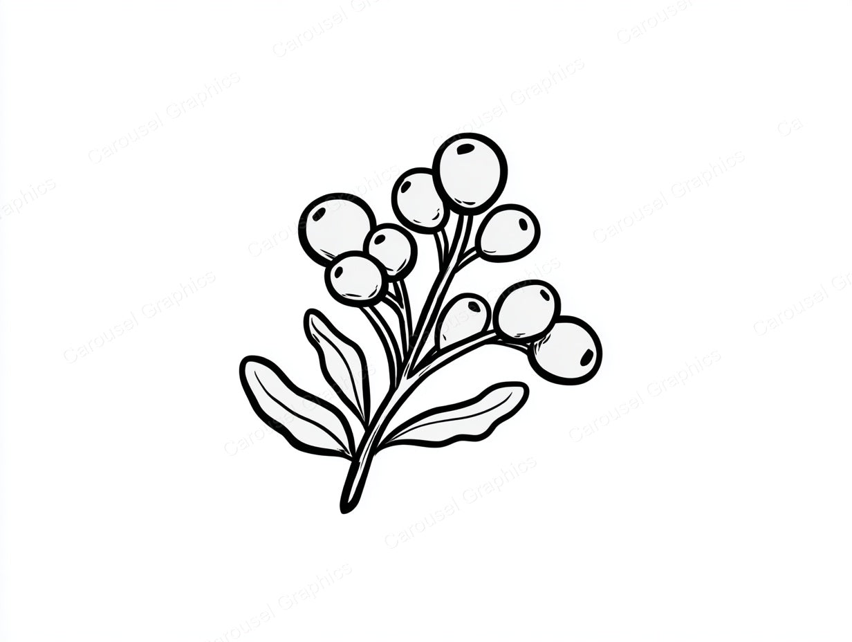 Mistletoe Vector Graphic preview