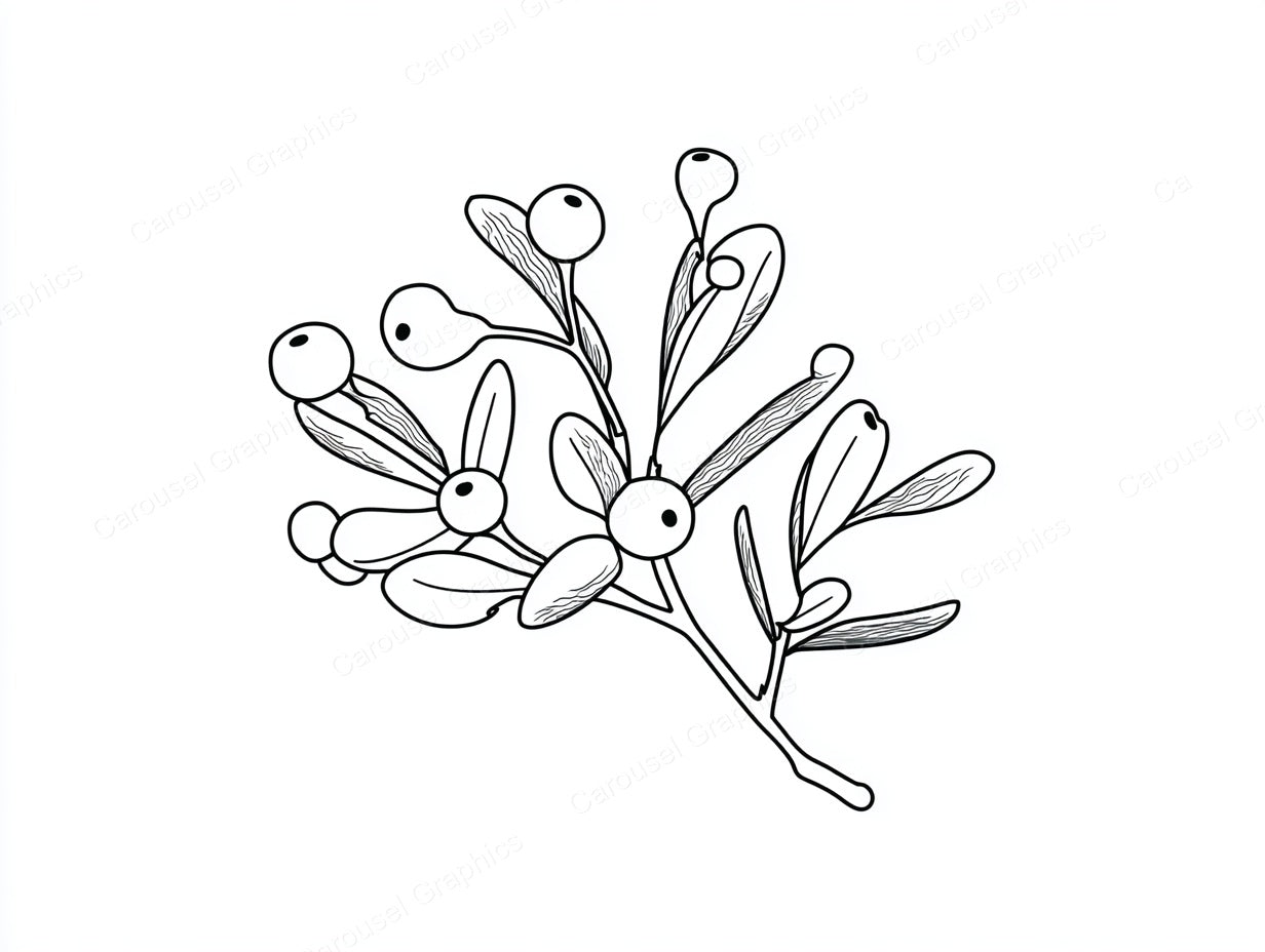 Mistletoe Vector Graphic preview