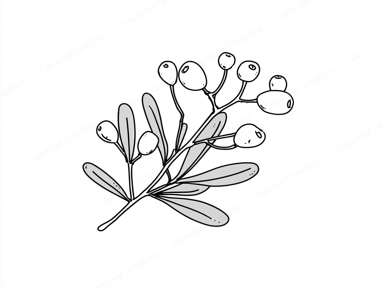 Mistletoe Vector Graphic preview