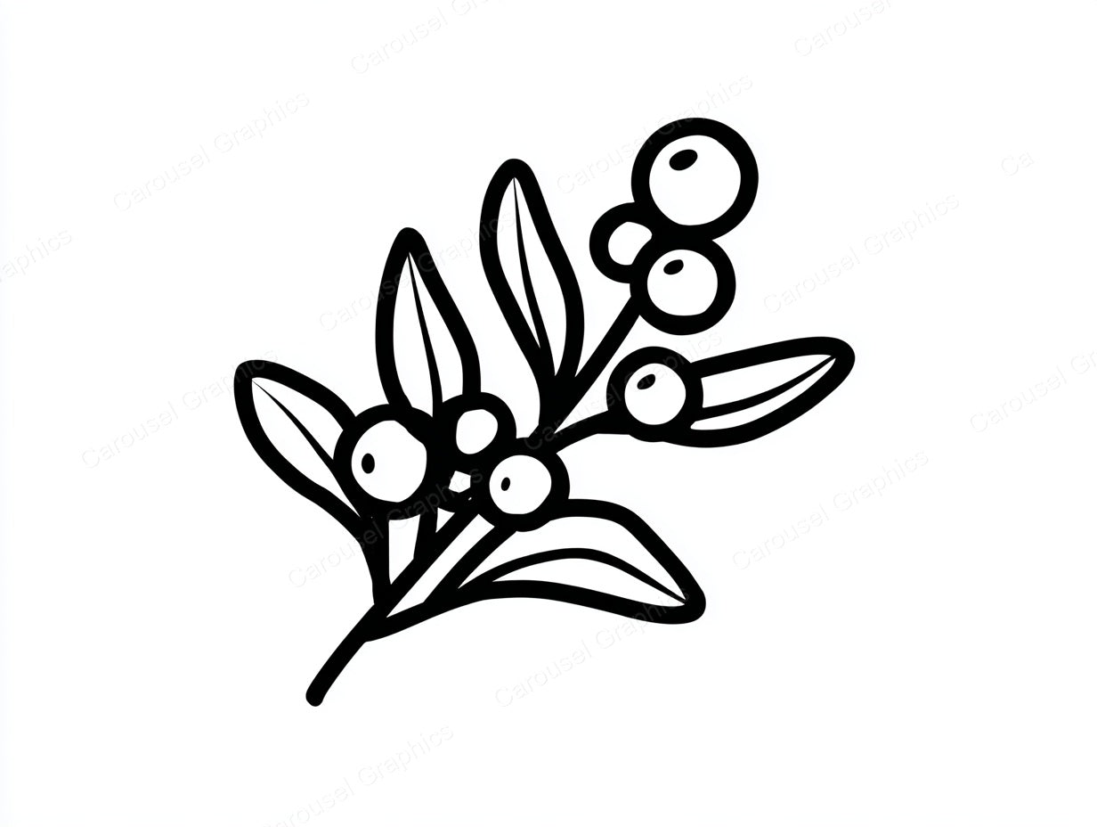 Mistletoe Vector Graphic preview