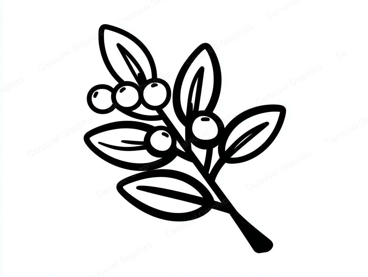 Mistletoe Vector Graphic preview