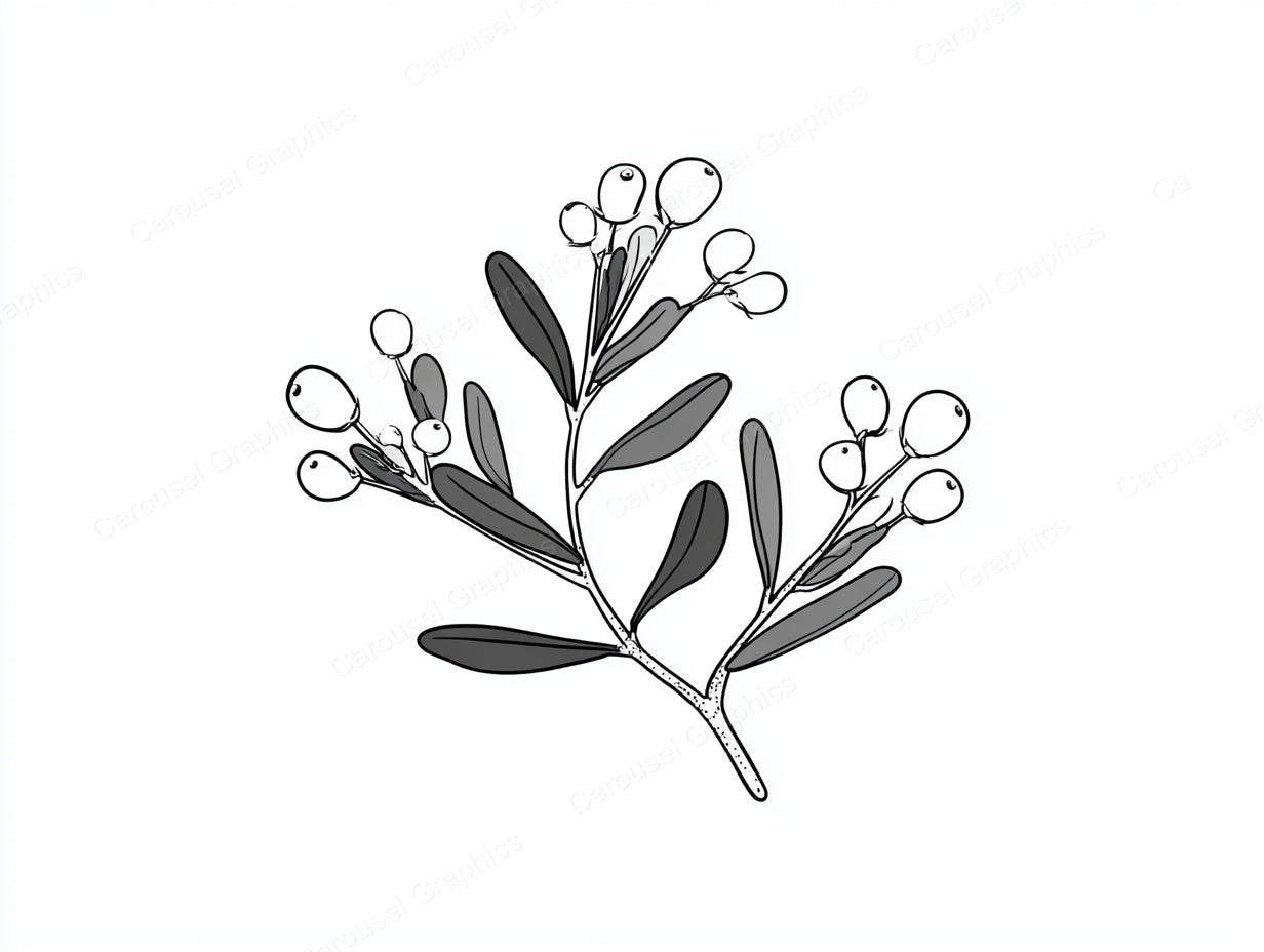 Mistletoe Vector Graphic preview