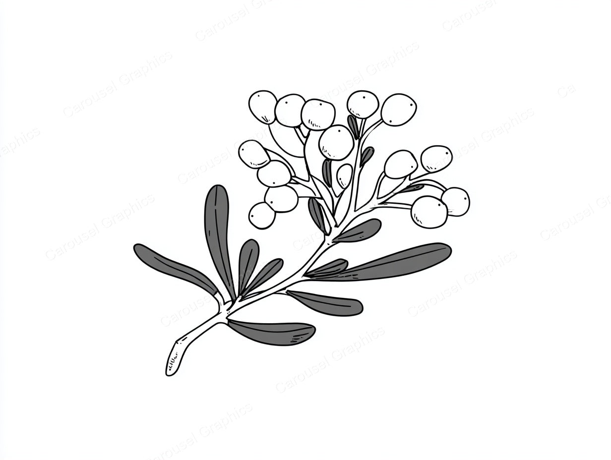 Mistletoe Vector Graphic preview