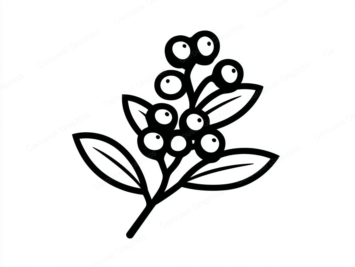 Mistletoe Vector Graphic preview