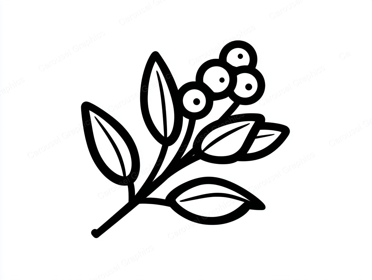 Mistletoe Vector Graphic preview