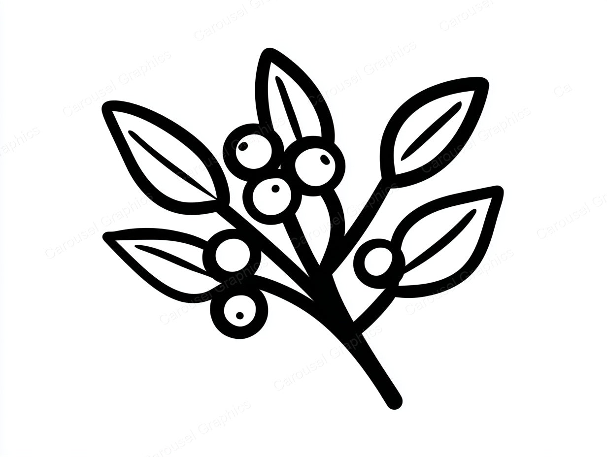 Mistletoe Vector Graphic preview