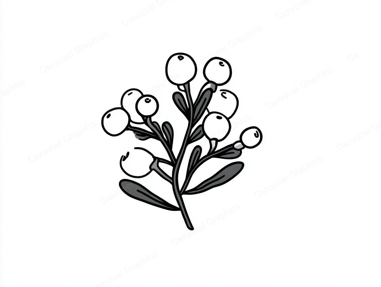 Mistletoe Vector Graphic preview