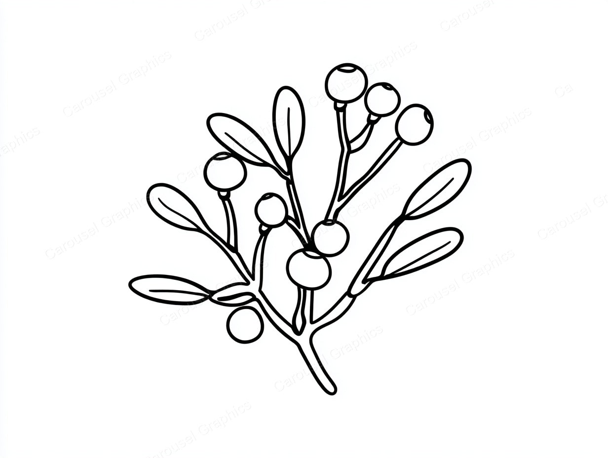 Mistletoe Vector Graphic preview