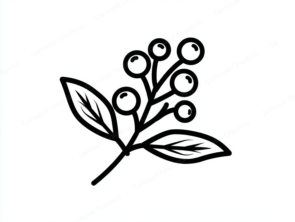Mistletoe Vector Graphic preview
