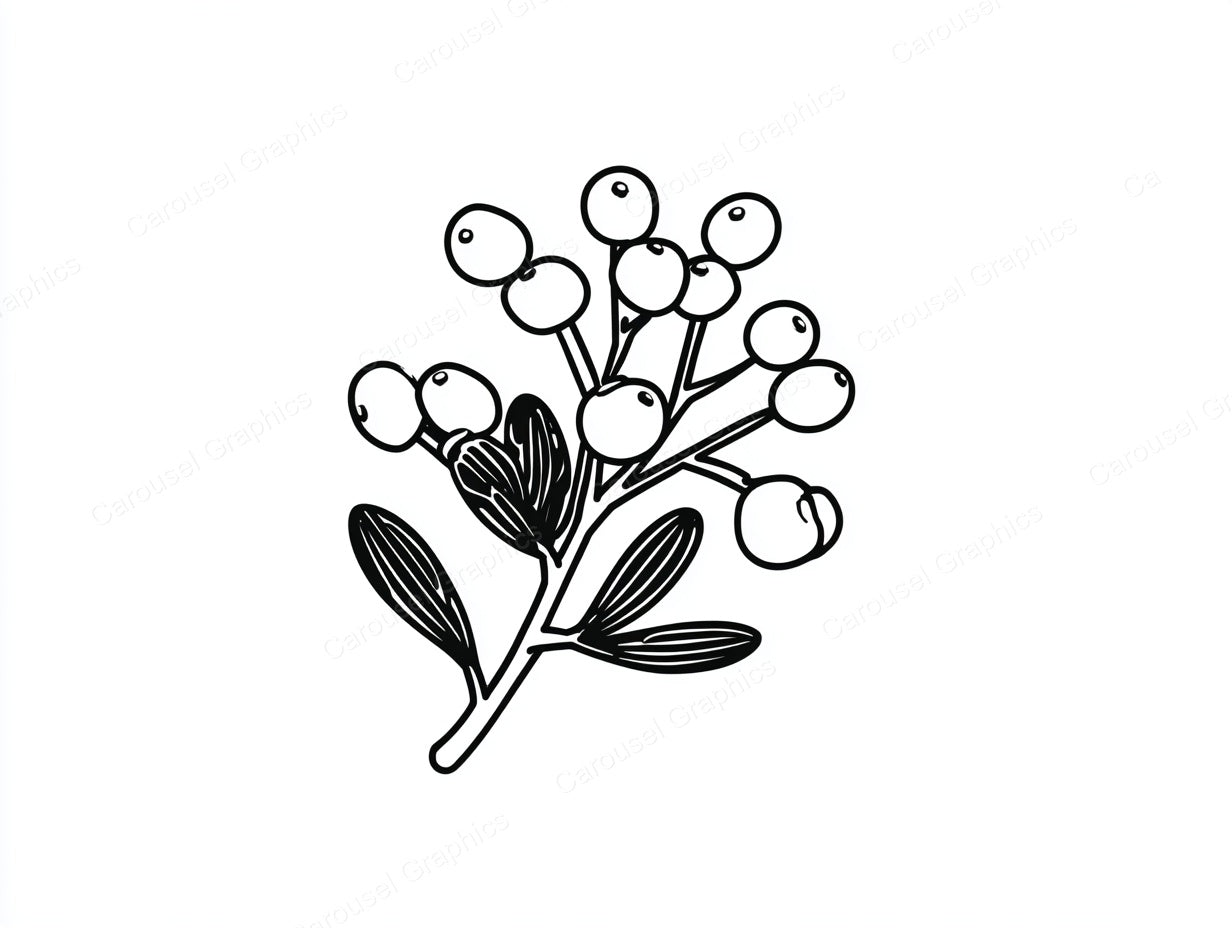 Mistletoe Vector Graphic preview