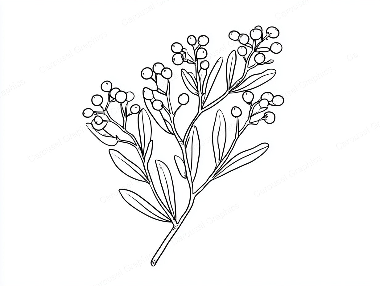 Mistletoe Vector Graphic preview