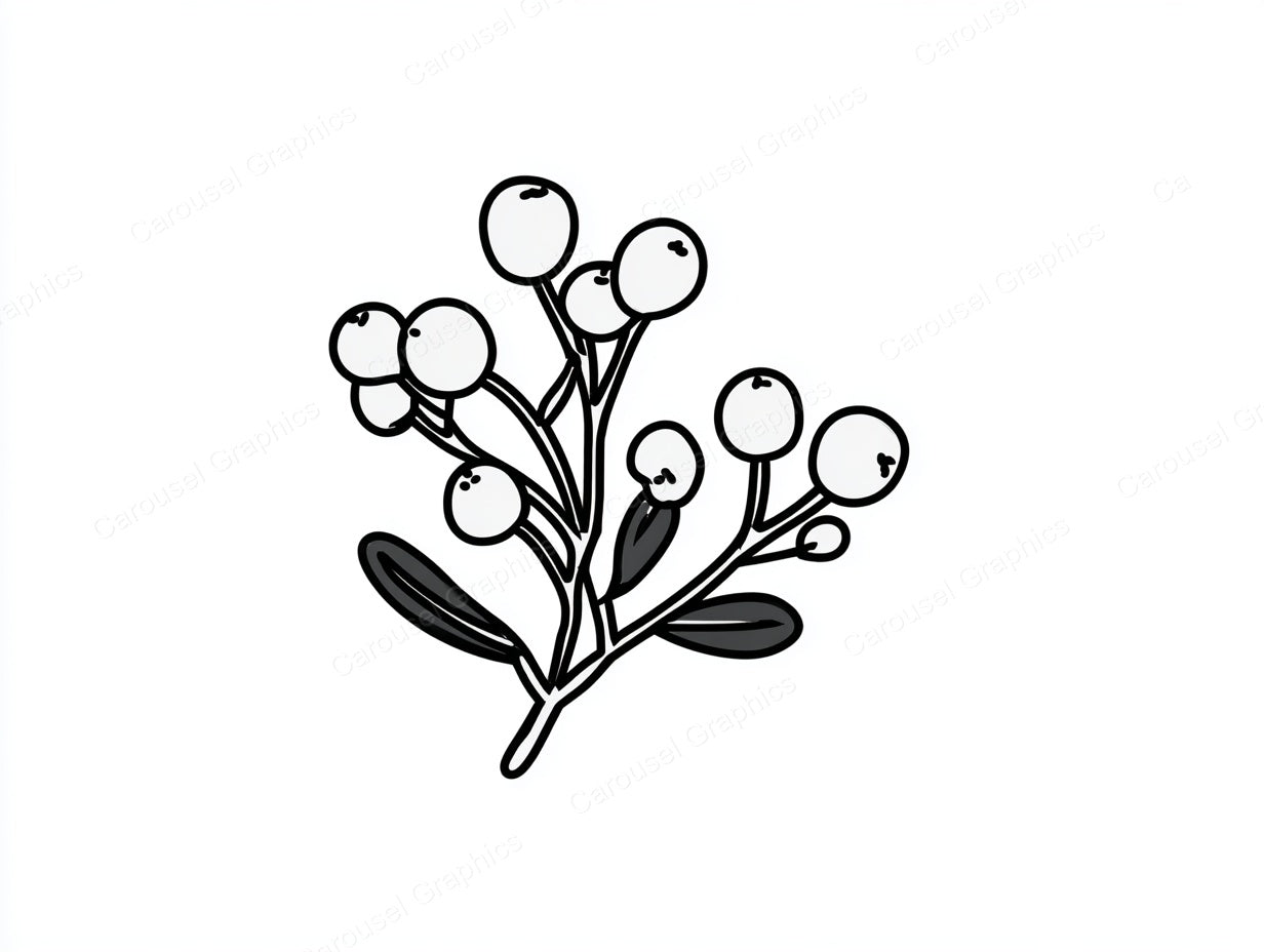 Mistletoe Vector Graphic preview