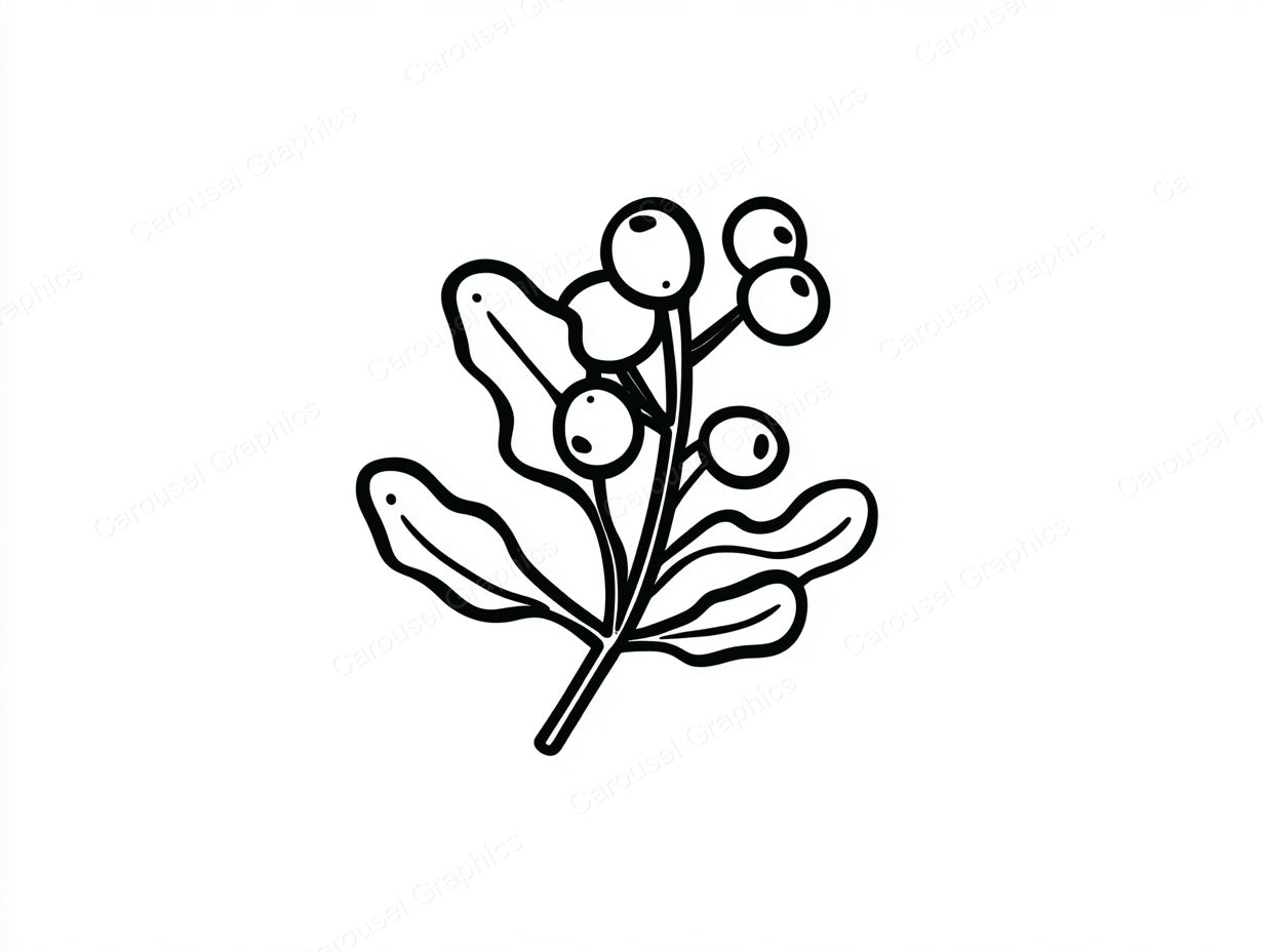 Mistletoe Vector Graphic preview