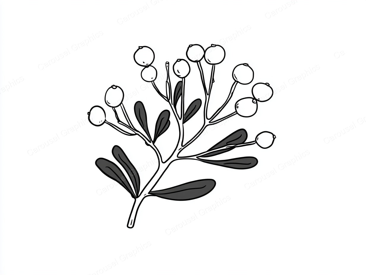 Mistletoe Vector Graphic preview