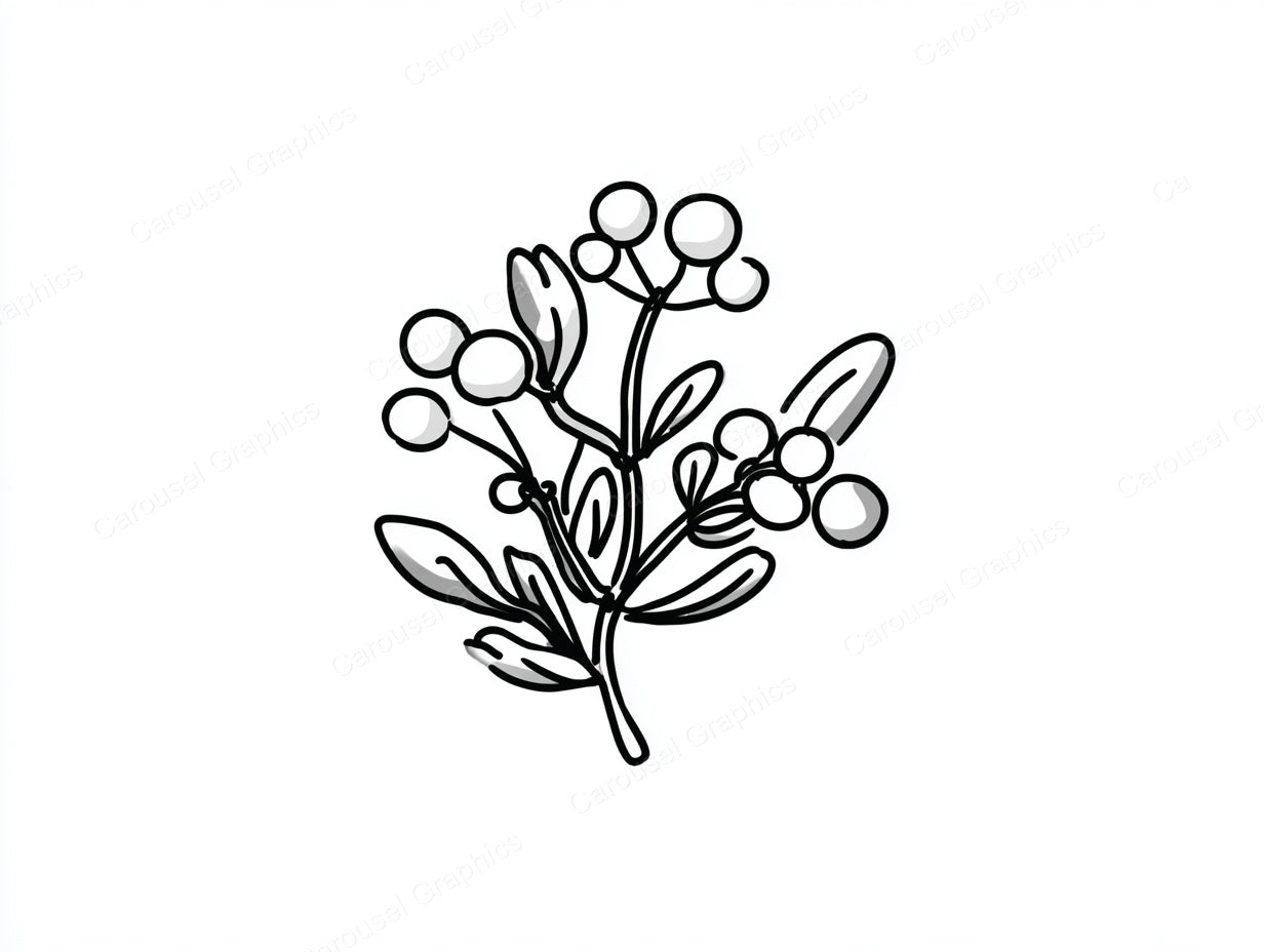 Mistletoe Vector Graphic preview