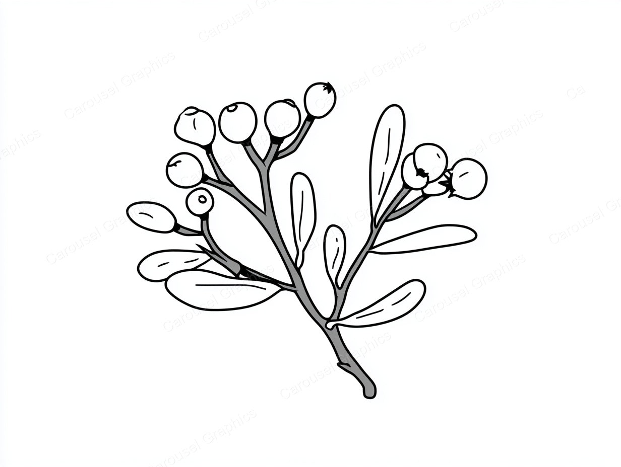Mistletoe Vector Graphic preview
