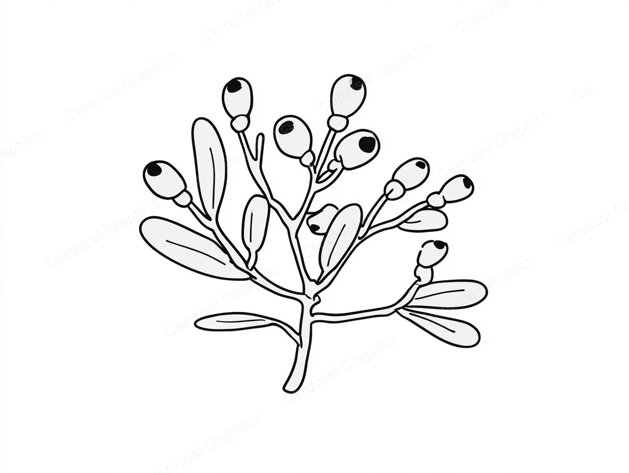 Mistletoe Vector Graphic preview