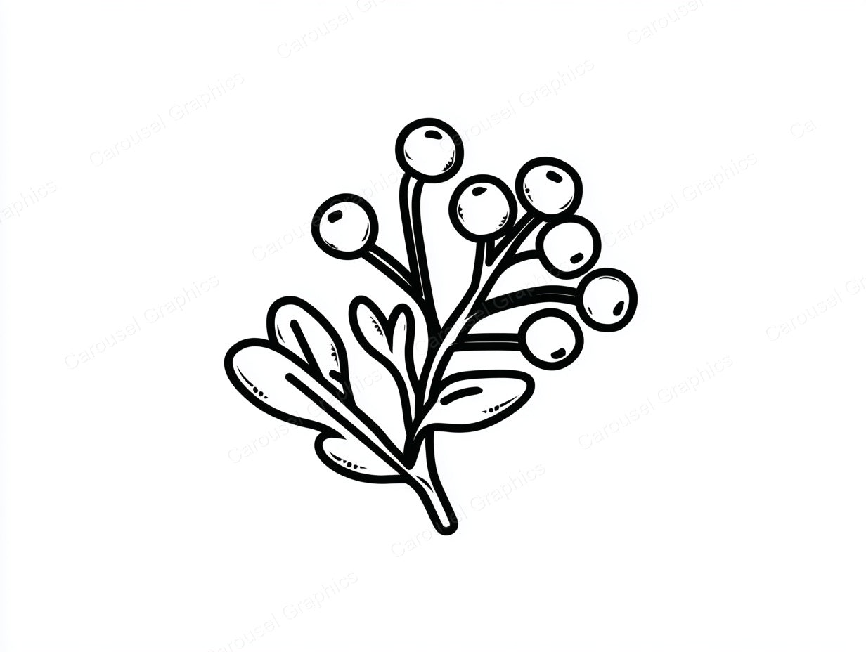 Mistletoe Vector Graphic preview
