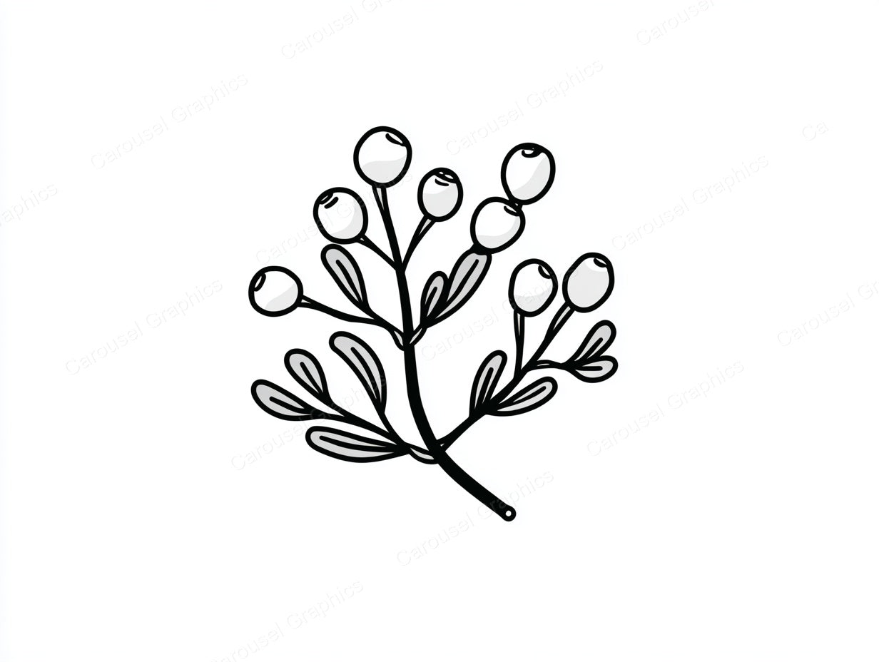 Mistletoe Vector Graphic preview