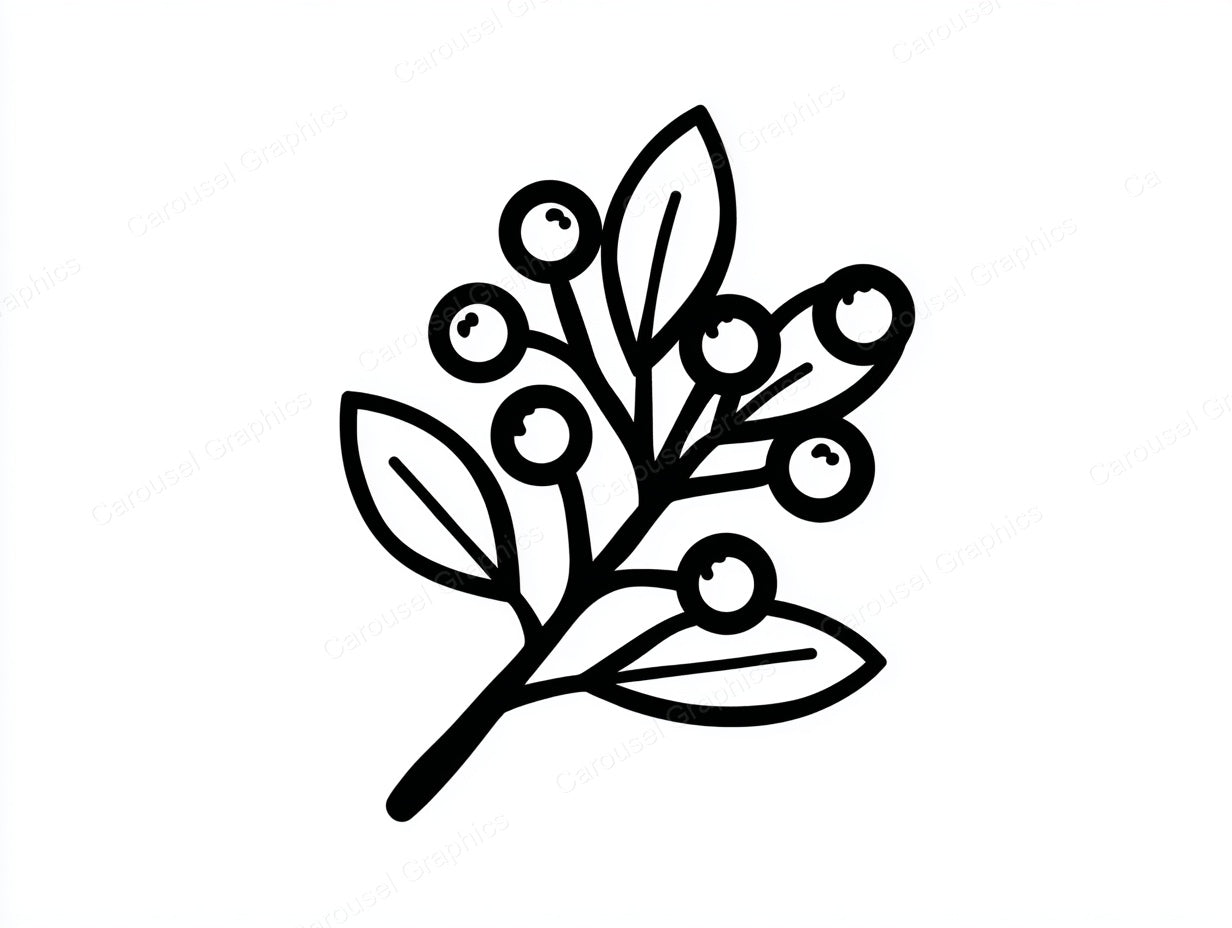 Mistletoe Vector Graphic preview
