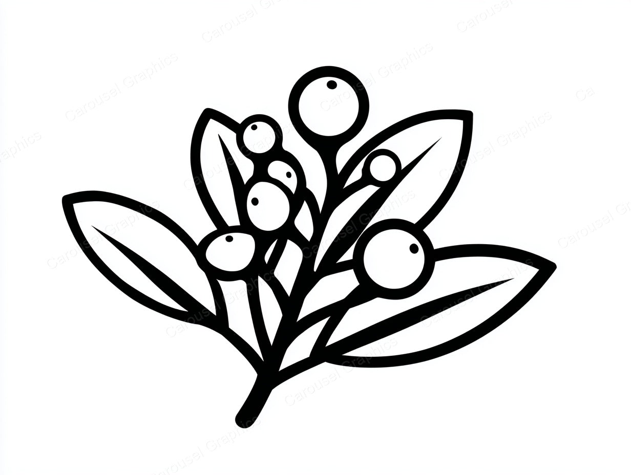 Mistletoe Vector Graphic preview