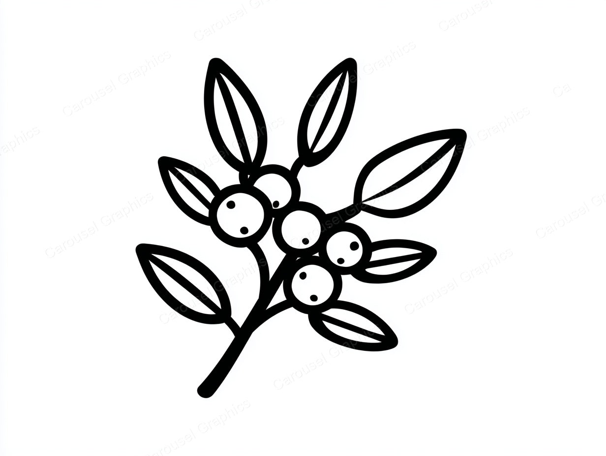 Mistletoe Vector Graphic preview