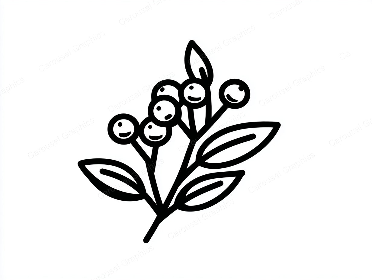 Mistletoe Vector Graphic preview