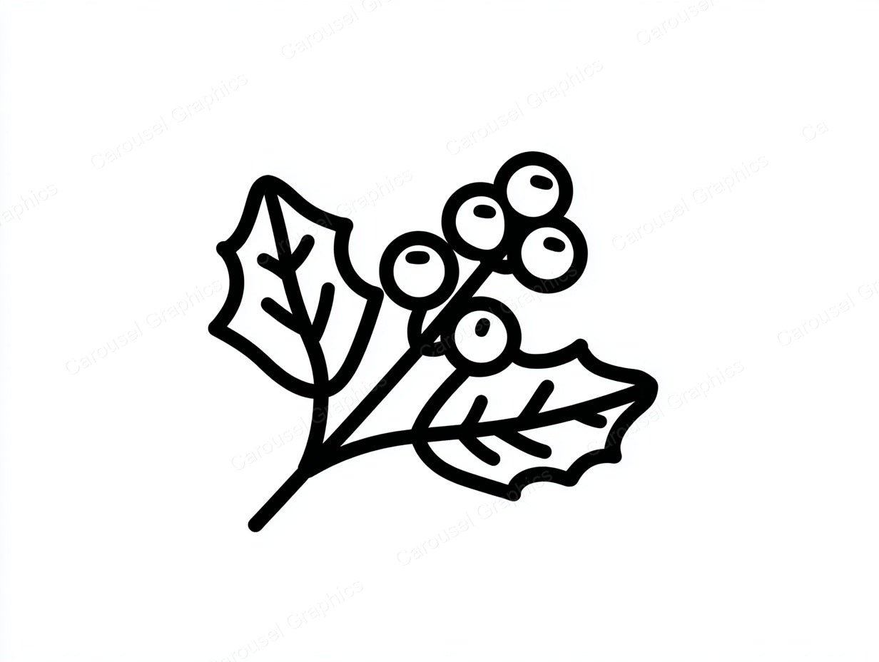 Mistletoe Vector Graphic preview