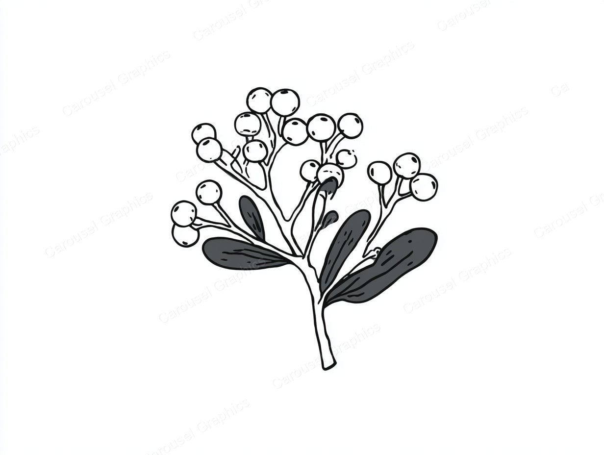 Mistletoe Vector Graphic preview