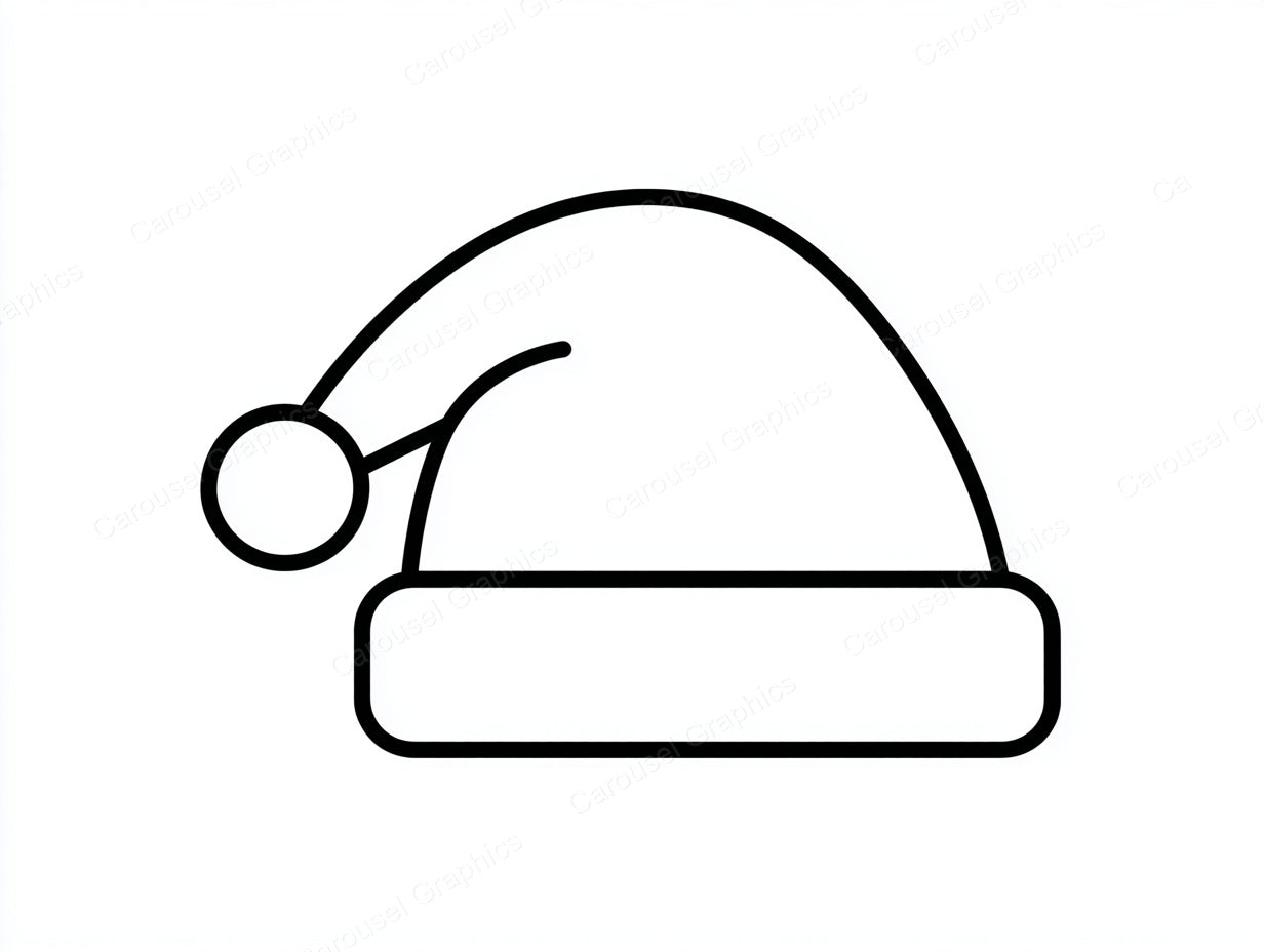 Santa Hat Vector Graphic preview