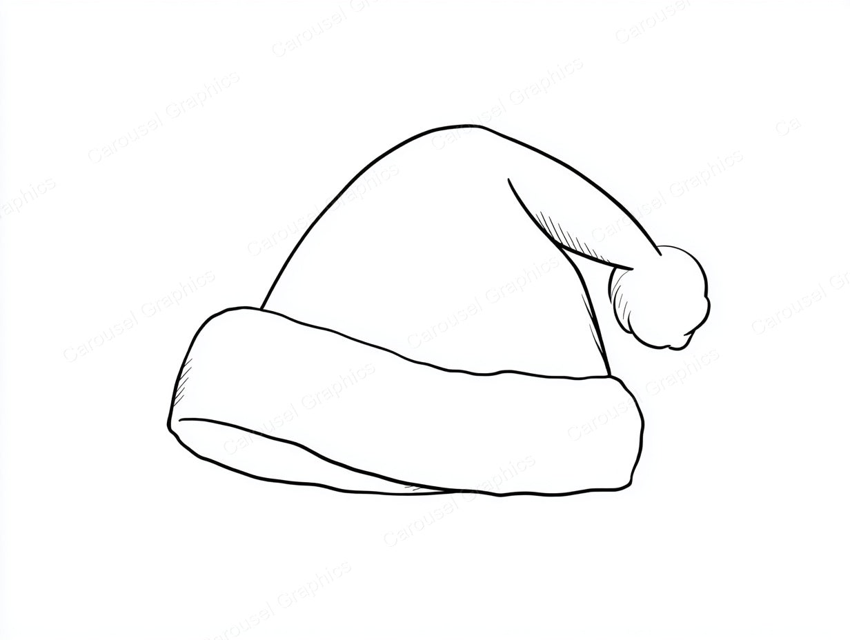 Santa Hat Vector Graphic preview