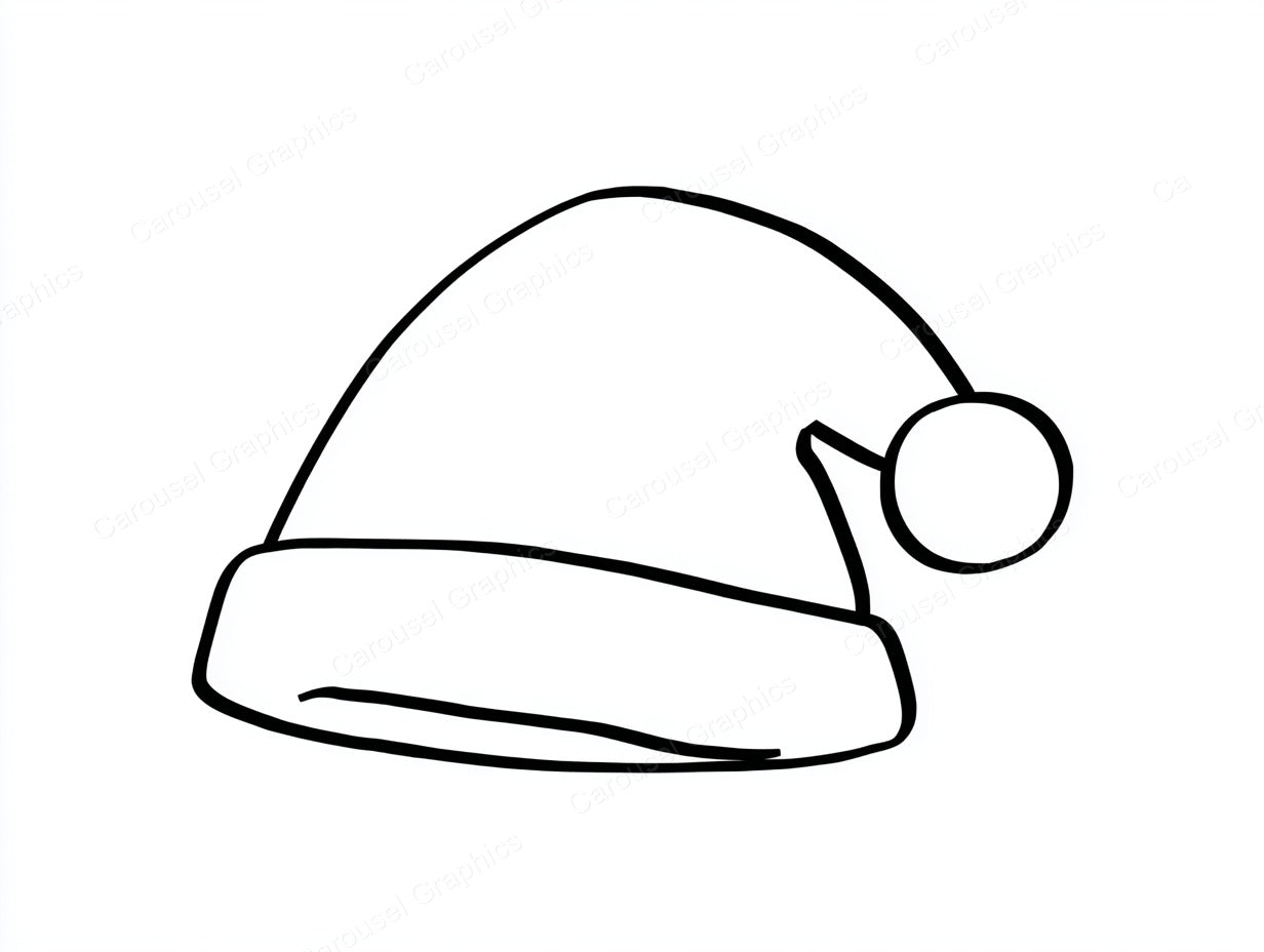 Santa Hat Vector Graphic preview