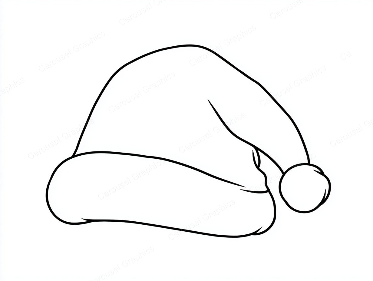 Santa Hat Vector Graphic preview
