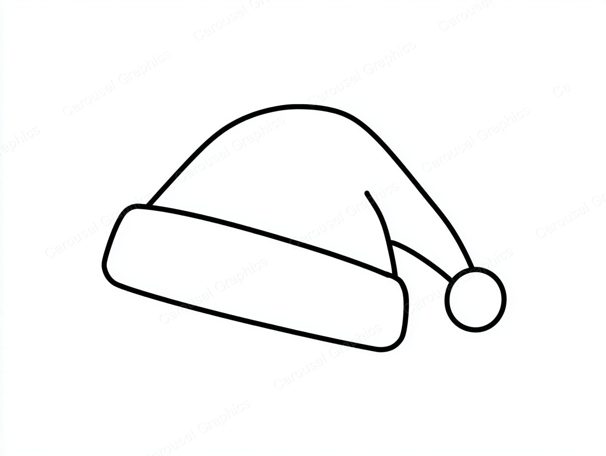 Santa Hat Vector Graphic preview