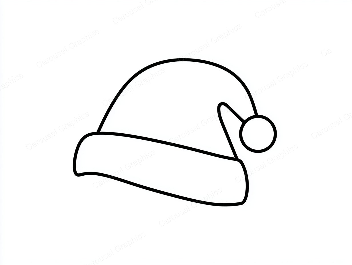 Santa Hat Vector Graphic preview