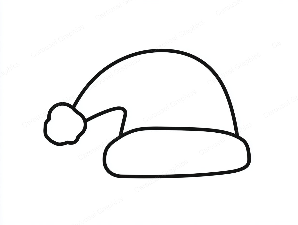 Santa Hat Vector Graphic preview