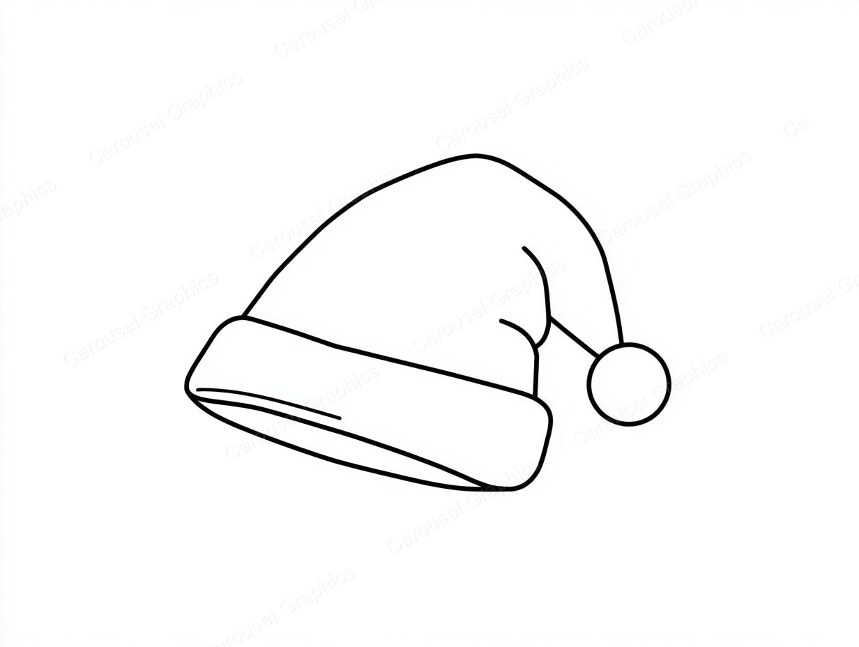 Santa Hat Vector Graphic preview